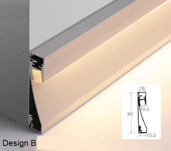 Baseboard with LED Light