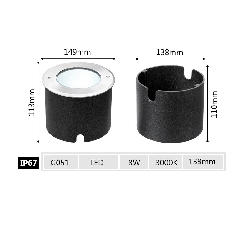 Reed Floor Recessed Light