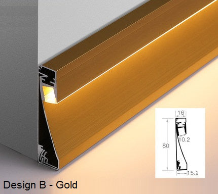 Baseboard with LED Light