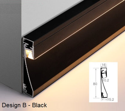 Baseboard with LED Light