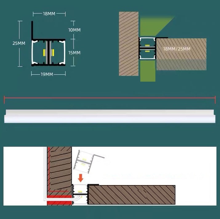 Beck Double Side Luminous Cabinet Light