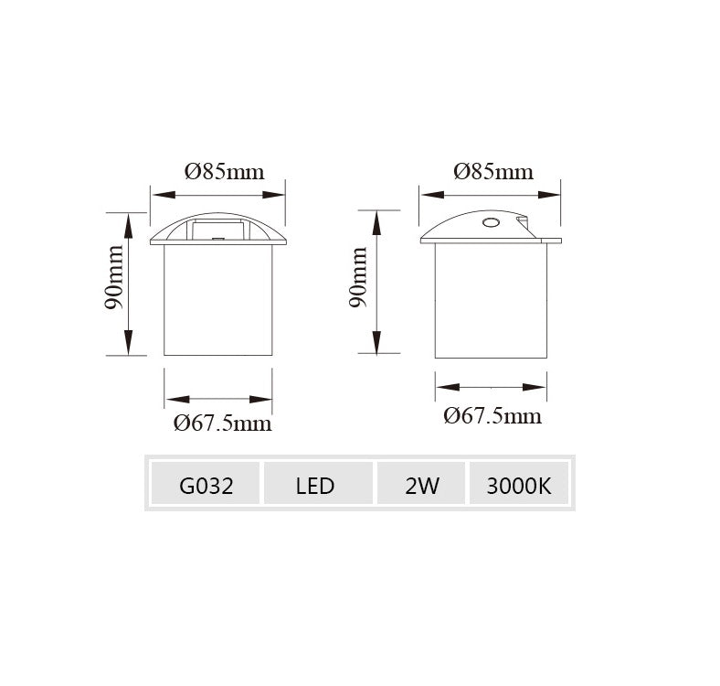 Bryden Recessed Floor Light