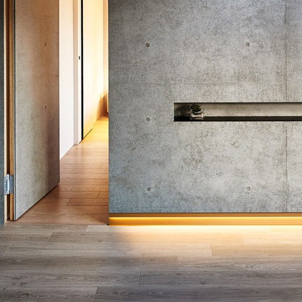 Baseboard with LED Light