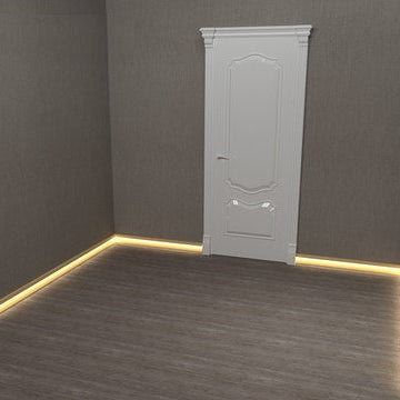 Baseboard with LED Light