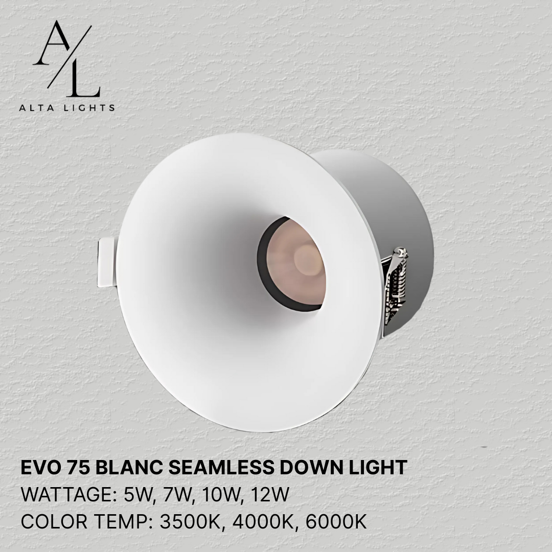 Evo 75 Blanc Seamless Down Light