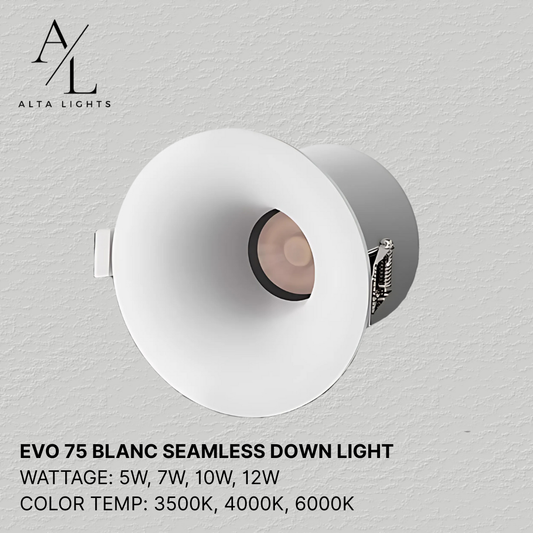 Evo 75 Blanc Seamless Down Light