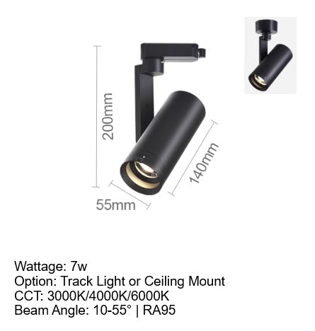 Focus Flex Track Light / Ceiling Mounted
