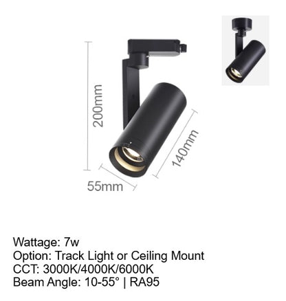 Focus Flex Track Light / Ceiling Mounted