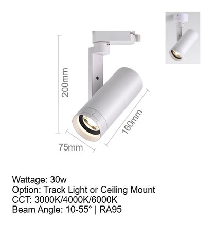 Focus Flex Track Light / Ceiling Mounted