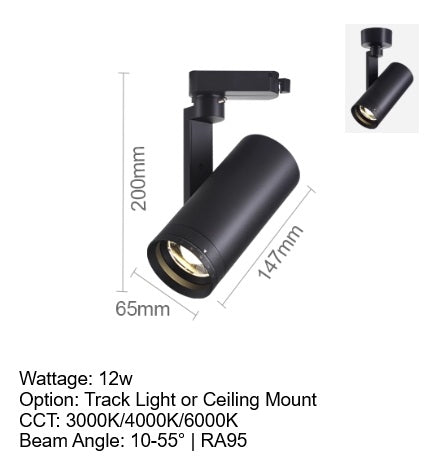 Focus Flex Track Light / Ceiling Mounted