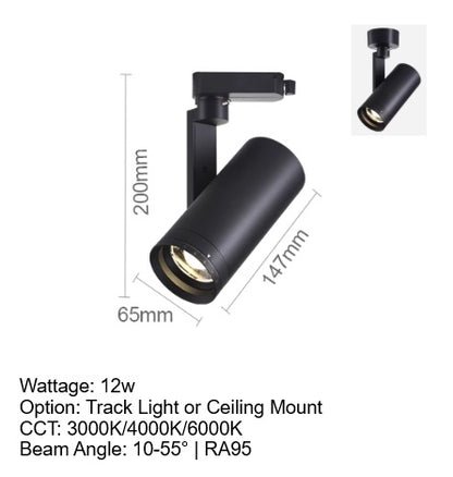 Focus Flex Track Light / Ceiling Mounted