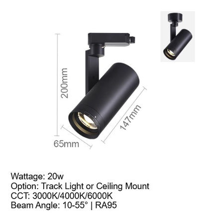 Focus Flex Track Light / Ceiling Mounted