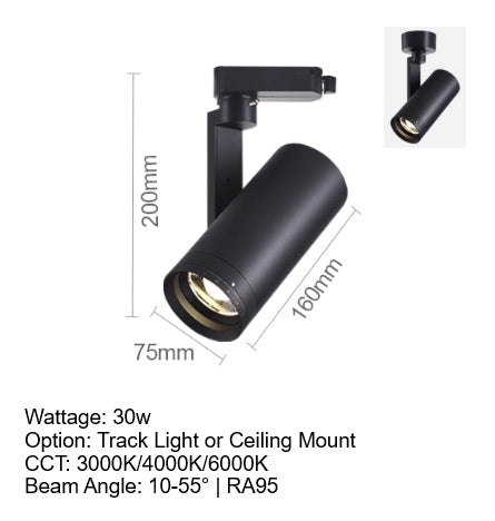 Focus Flex Track Light / Ceiling Mounted