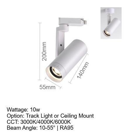 Focus Flex Track Light / Ceiling Mounted