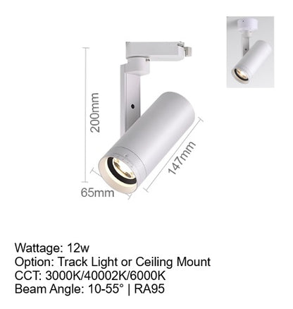 Focus Flex Track Light / Ceiling Mounted