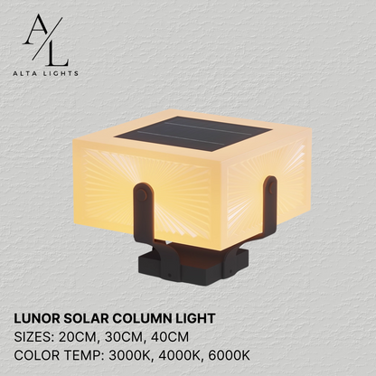Lunor Solar Column Light