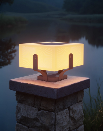 Lunor Solar Column Light