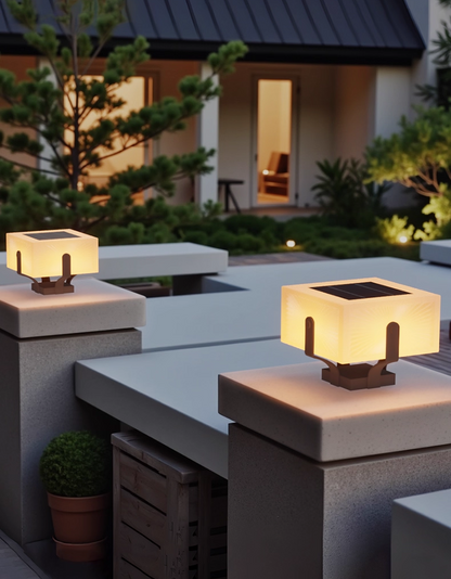 Lunor Solar Column Light