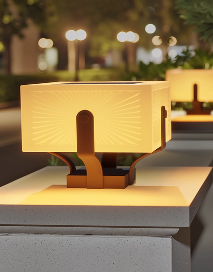 Lunor Solar Column Light