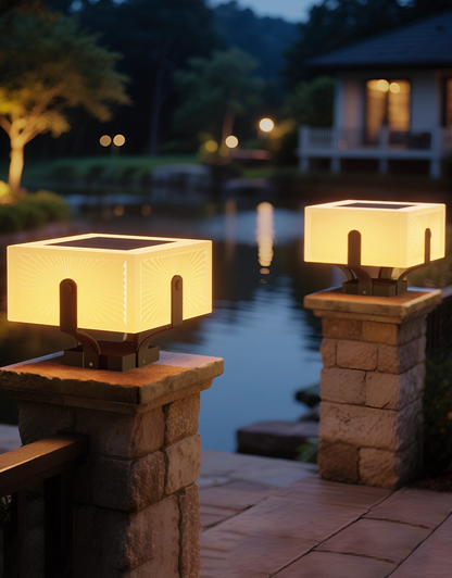 Lunor Solar Column Light