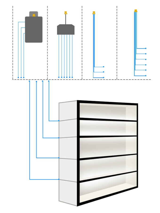 Magnum Ultra Thin Slanted Cabinet Light