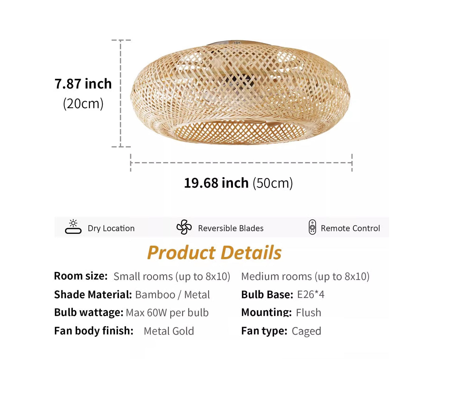 Noya Woven Ceiling Fan