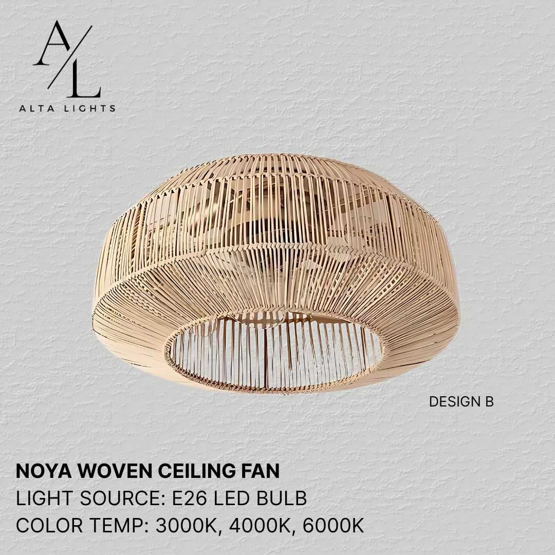 Noya Woven Ceiling Fan