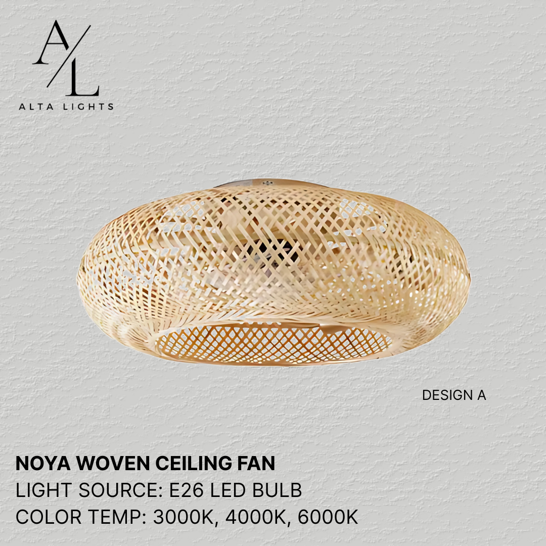 Noya Woven Ceiling Fan