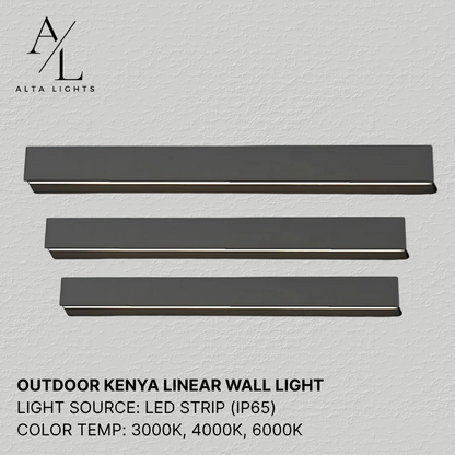 Outdoor Kenya Linear Wall Light