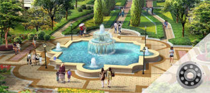 Fountain LED Light with Hole