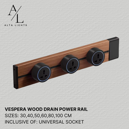 Vespera Wood Grain Power Rail